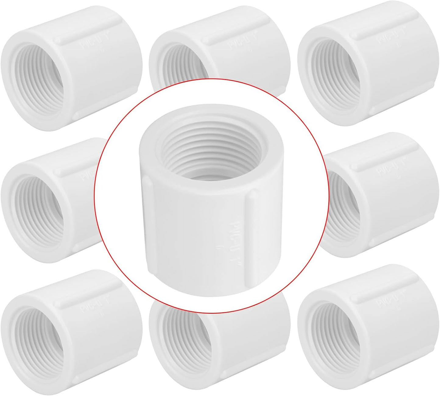 1" Double Female Thread PVC Pipe Coupling Adapter