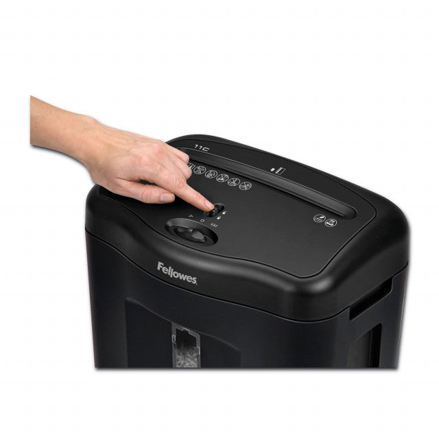 Fellowes Powershred 11C Cross-Cut Shredder - 11 Sheet Capacity